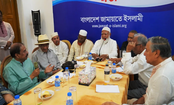 সম্পাদকদের সঙ্গে জামায়াত আমিরের মতবিনিময়
