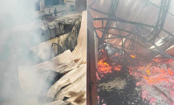 রাজধানীর বাড্ডায় ফার্নিচারের গুদামে ভয়াবহ আগুন, ১ ঘণ্টার চেষ্টায় নিয়ন্ত্রণে