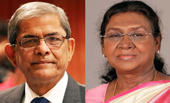 রাষ্ট্রপতি মির্জা ফখরুলকে ভারতের রাষ্ট্রপতির অভিনন্দন
